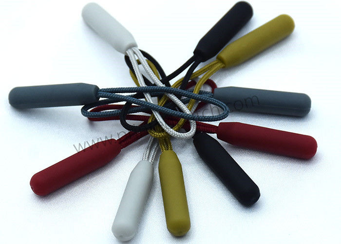 OEM TPU 4 Colorways Plastic Zipper Puller 56*8mm Rubber Puller