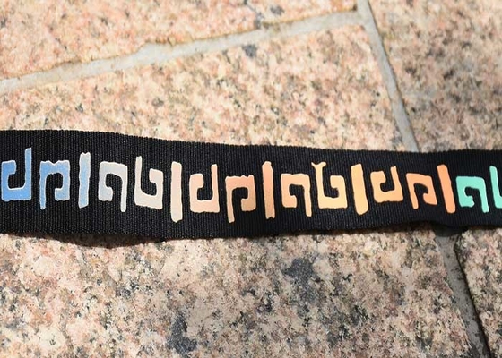 Colourful Logo Custom Screen Printing Patches for 20mm Black Webbing
