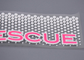 Clear TPU White Silicone Dots Screen Printed Patches Custom Logo For Garments