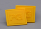 High Resistance Silicone Stamp Screen Printed Patches With Raised Logo