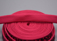 Custom 11mm Garments Polyester Braided Rope Printed Circular Shiny Silicone Logo