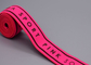 Washable Garment Label Polyester Elastic Band With Custom Silicone Logo Printed