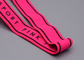 Washable Garment Label Polyester Elastic Band With Custom Silicone Logo Printed