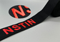 40mm Black Renewable Printed Elastic Band Glossy Logo For Clothing