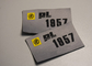 Renewable Woven Label Printed Patches With Raised Silicone Logo For Clothing