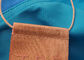 3.8cm Ribbon Fabric Custom Clothing Hang Tags Raised Screen Printed