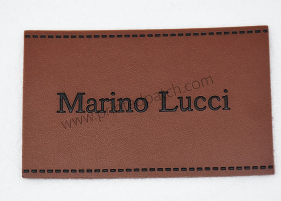 OEM Stamped Leather Tags SGS Cow Leather Jean Patches