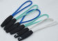 Novelty SGS 3D Embossed Plastic Zipper Puller With Polyester String