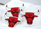 Realistic TPU Heat Transfer Label Animal 2D 3D Bull Head Pattern