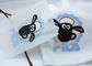 Embossed 2D Sheep Heat Transfer Clothing Labels SGS Approval