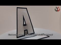 Woven Fabric Printed Matte Silicone Logo Patch White For Garments