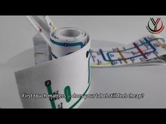 SGS ODM Screen Printed Patches On 100% Cotton Tape Oeko Tex Standard 100