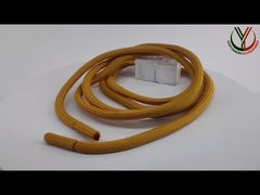 Garments 5mm Round Polyester Drawstring Cord Metal And Fabric Ends