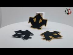 Twill Printed 1mm Washable Clothing Labels Custom Silicone Logo