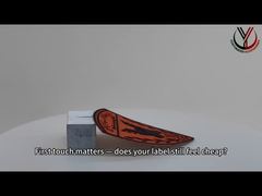 Customised Velcro embossed clothing labels Glossy / Matt Tpu Logo