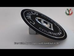 2mm Silver TPU Embossed Patches OEKO Black 3D Suede Label