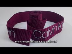 See Why Choose 30mm Printed Garment Elastic Band With Silicone Shiny Logo