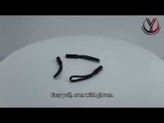 A Closer Look: 3D Raised Logo TPU Plastic Zipper Puller OEKO Rubber Zip Puller