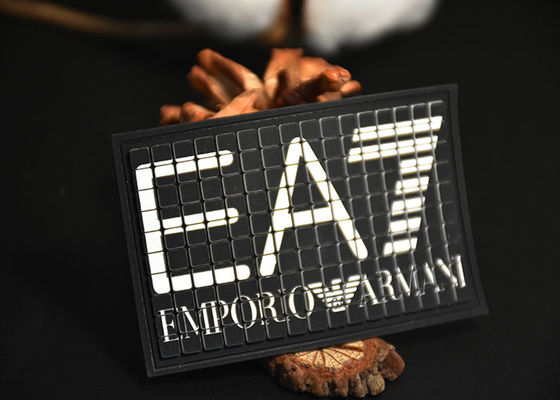 Silicone Custom Screen Printed Patches , Silicone  Washable Clothing Labels