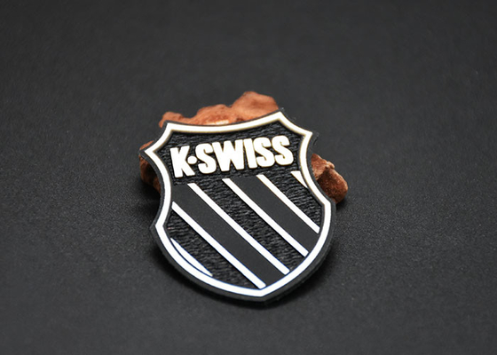 Woven Fabric Heat Transfer Patches With Printed Silicone Logos