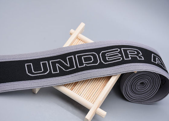 Double Sided Jacquard Elastic Band With Printed Non Slip Transparent Silicone Strip