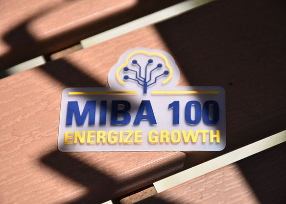 Transparent 0.8mm Thick TPU Printed Label Silicone Logo Custom