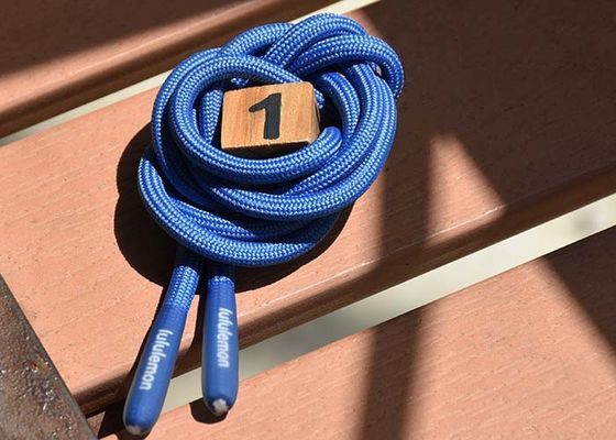 Transparent Silicone Tips Polyester Braided Rope Logo Printed