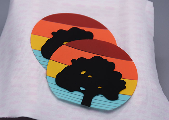 Eco Friendly Custom Garments Screen Printed Patches With Silicone Logos