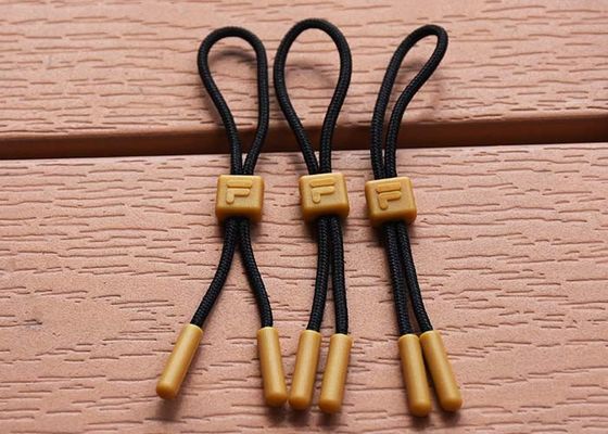 3D Logo Customised Garment Plastic Zip Puller With Brand Identity