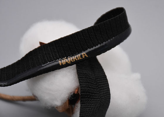 Polyester Customized 1.5cm Non Slip Elastic Band With Printed Silicone Logo