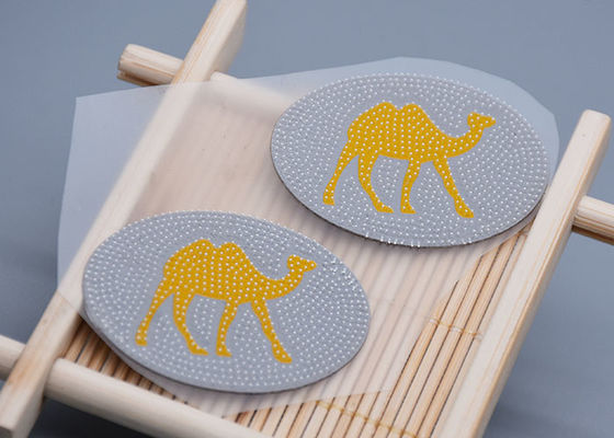 Toothbrush Effect Silicone Heat Transfer Labels Custom For Clothing