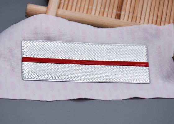 TPU Two Colour Debossed Logo Heat Transfer Labels For Garments