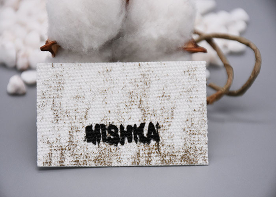Custom Cotton Printing Ink Logo Screen Printing Label For Garments