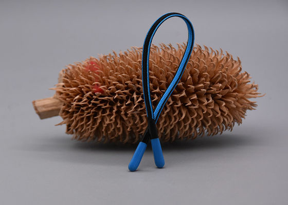 Clothing 10cm Long Rope Custom Drawstring Cord Dripping Shiny Silicone At Both Ends