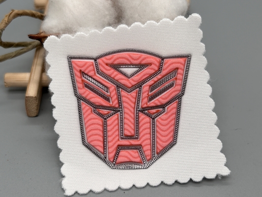 Personalized Embossed Cloth Patches Uniform Custom Shape Design