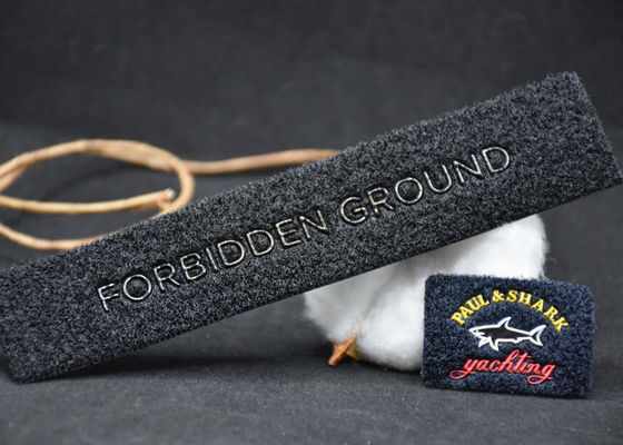 OEKO Female Velcro Embossed Patches Hook And Loop Patches