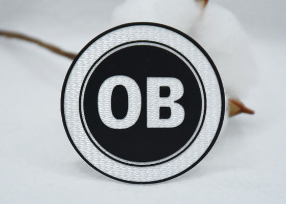 Round Soft Iron On Tatami Patch Custom Clothing Patch With Hot Melt Glue